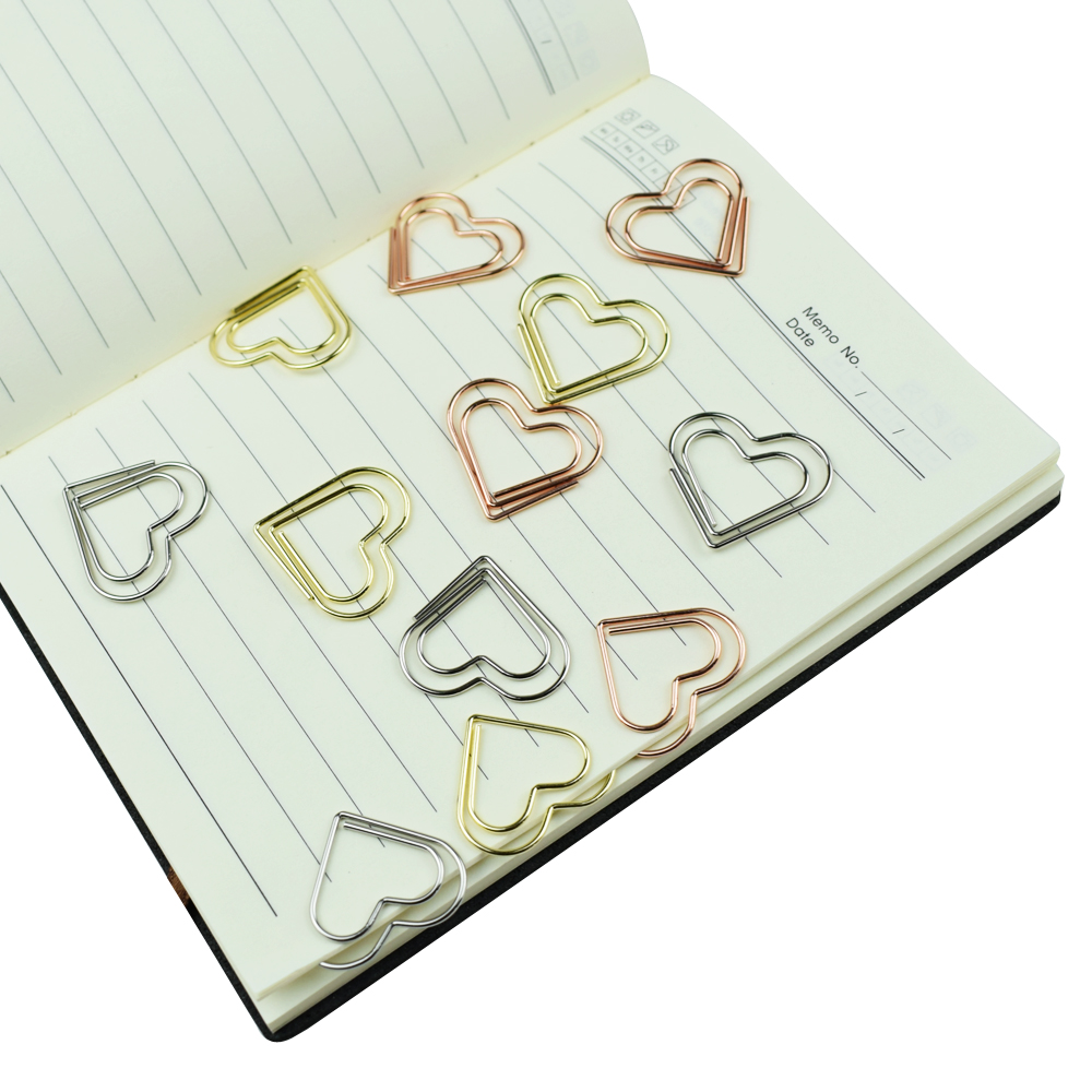 Binder Clip Assorted - Lot de 12 clips en forme