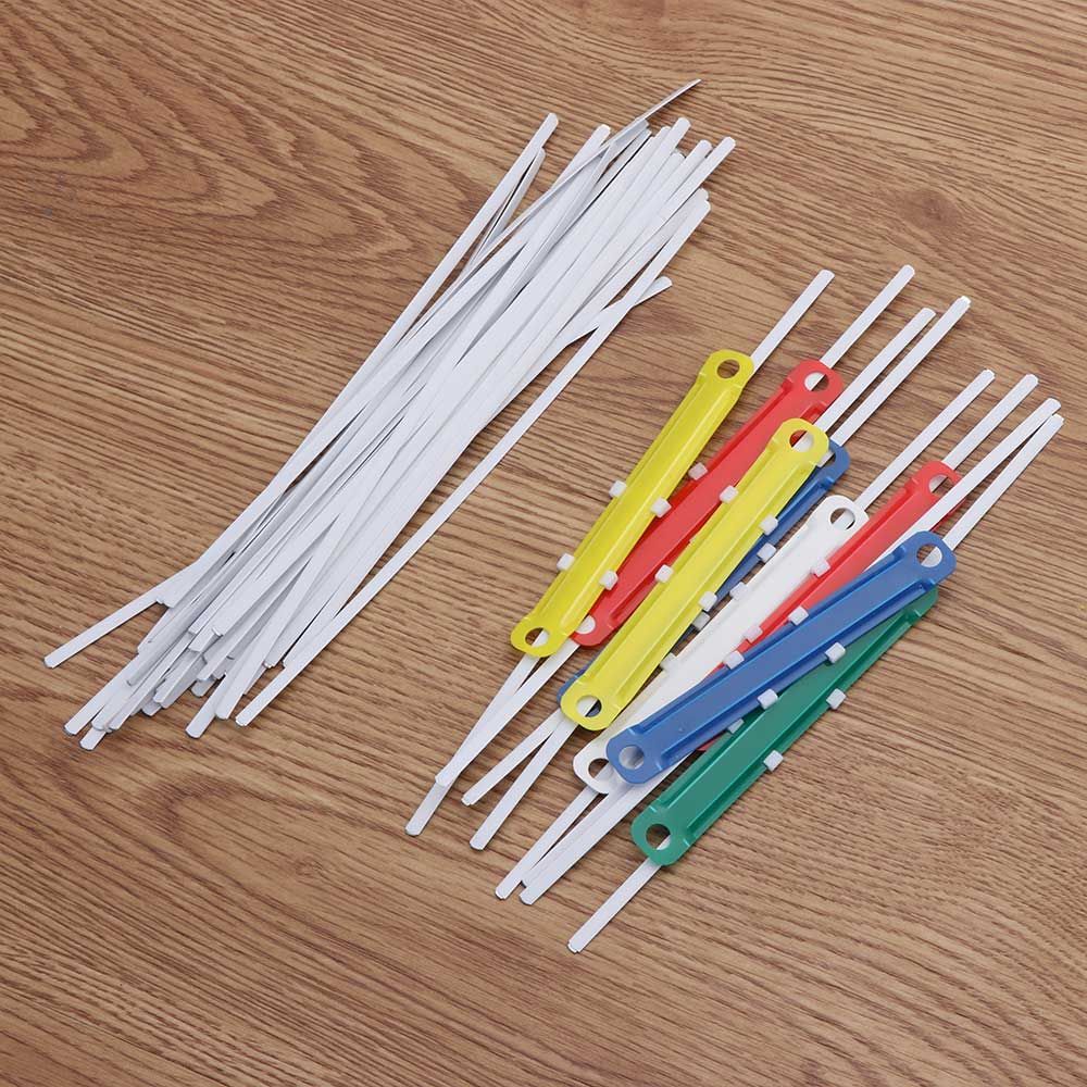 Binder Clip Assorted - Attaches en plastique pour classeur à