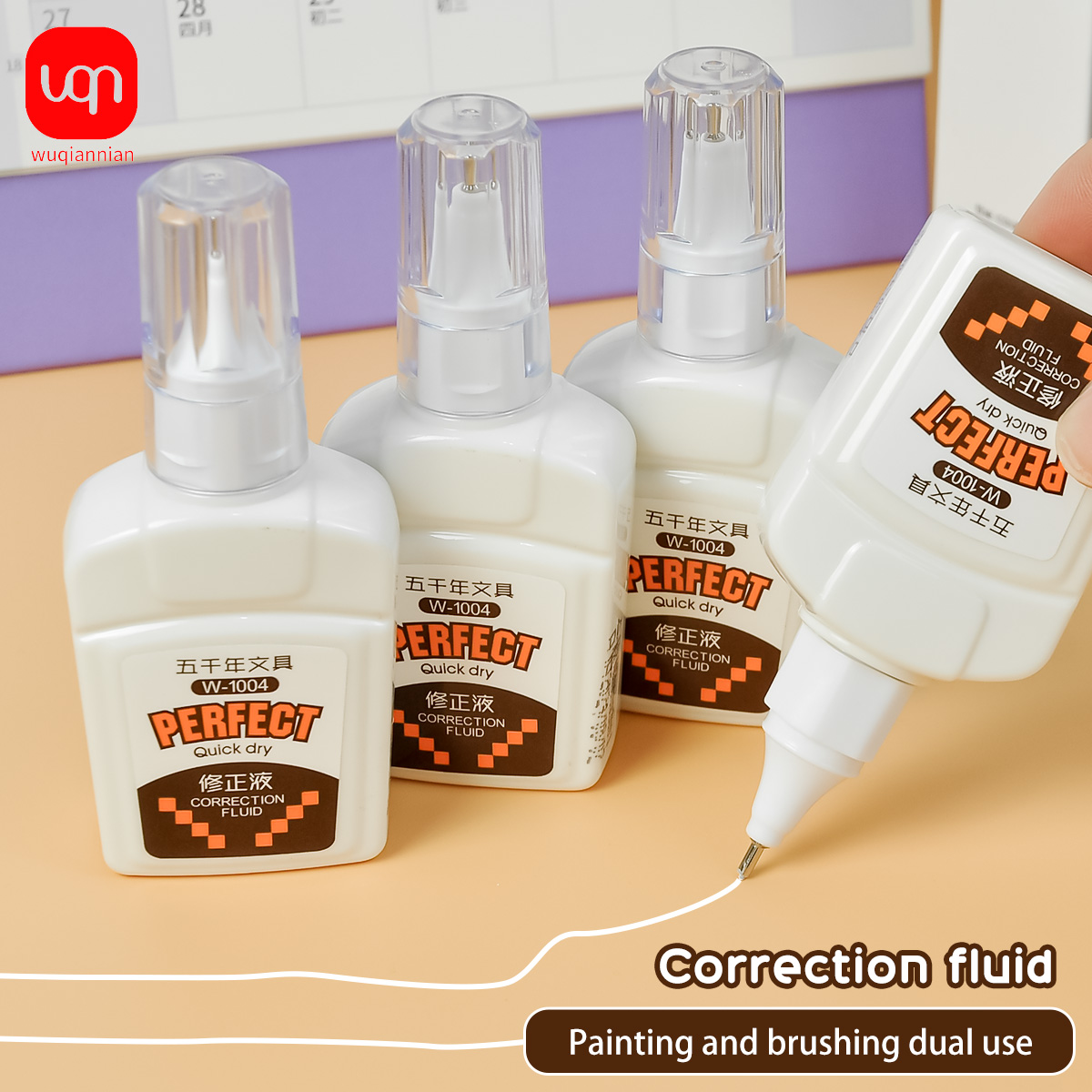 Correction Fluid White - Fluide correcteur Portable pour étudiant, encre