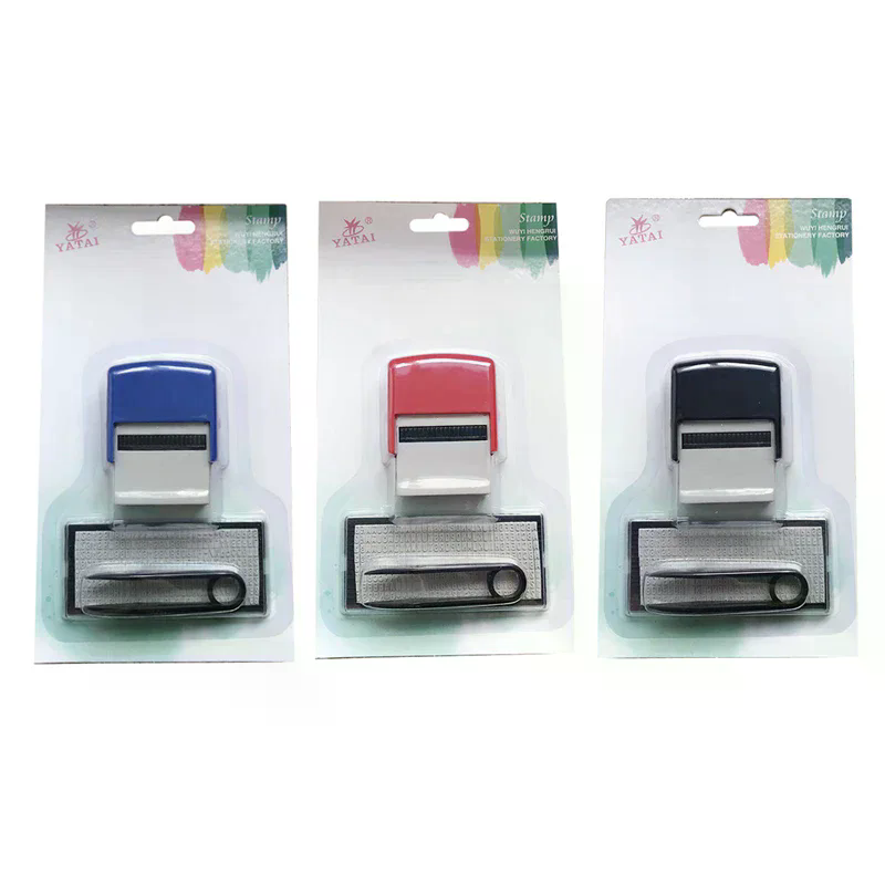 Self Inking Stamp - Kit de tampons en caoutchouc DIY