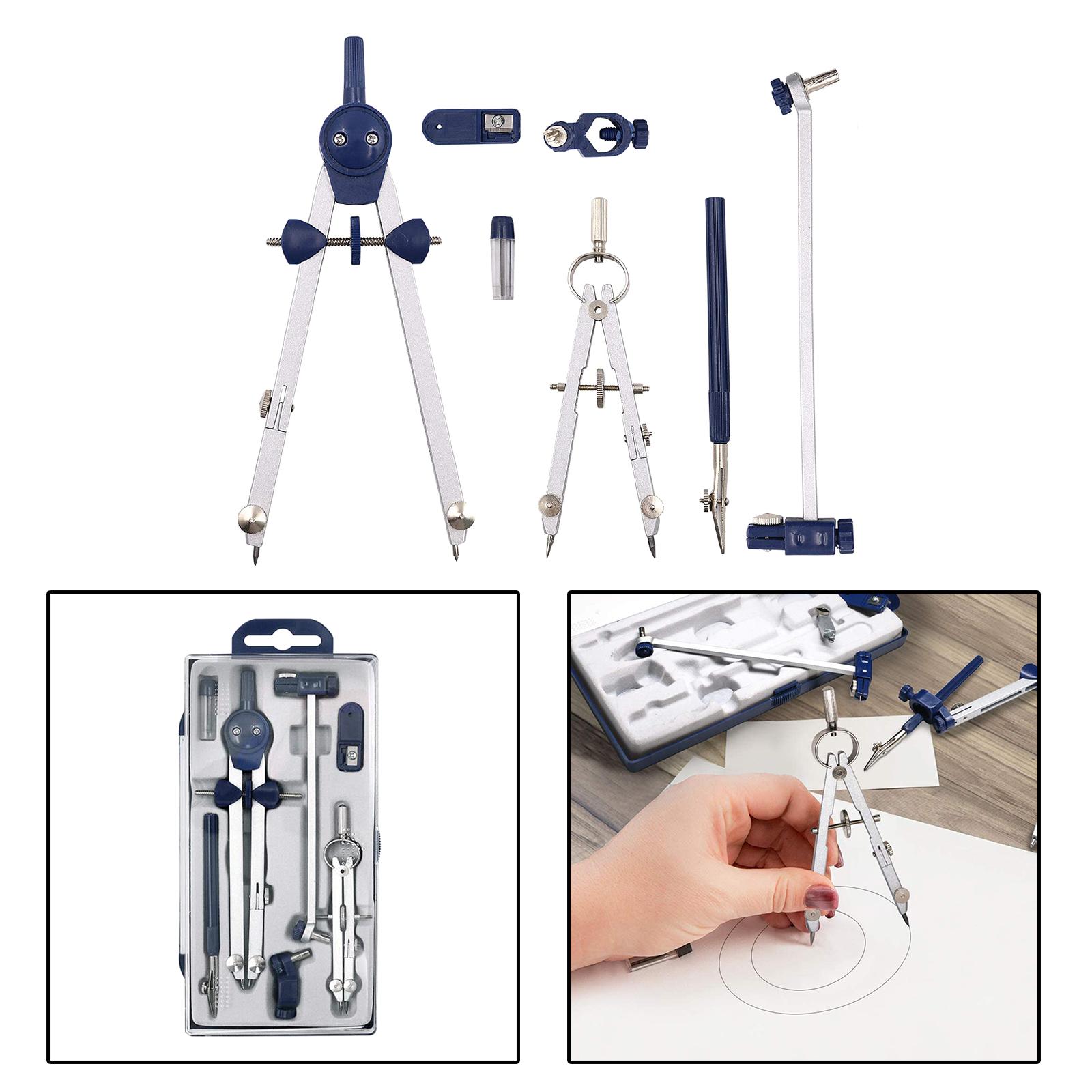Compass Geometry Set - Ensemble de géométrie 7 pièces, outil