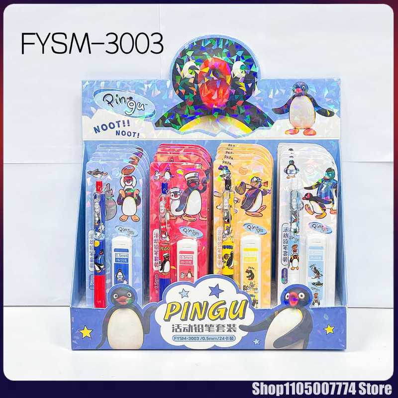Mechanical Pencil Lead - Ensemble de crayons mécaniques Kawaii Pingu,