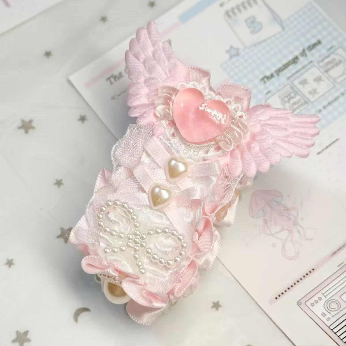 Stationery And Office Supply Chain - Mini Agrafeuse Rose Mignonne Esthétique INS