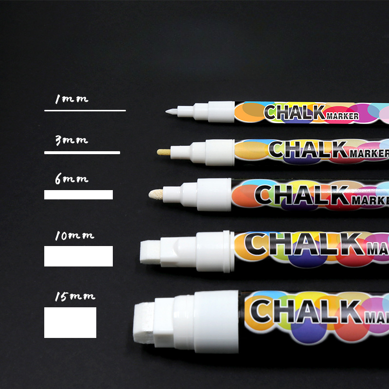 Correction Fluid White - Craie liquide blanche 1/3/6/10/15mm, stylo marqueur