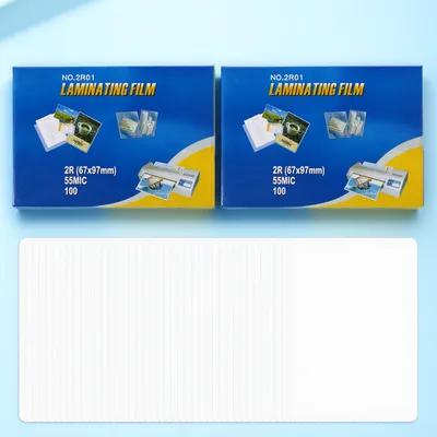 Document Laminator Pouch - 200 feuilles de plastification thermique transparentes