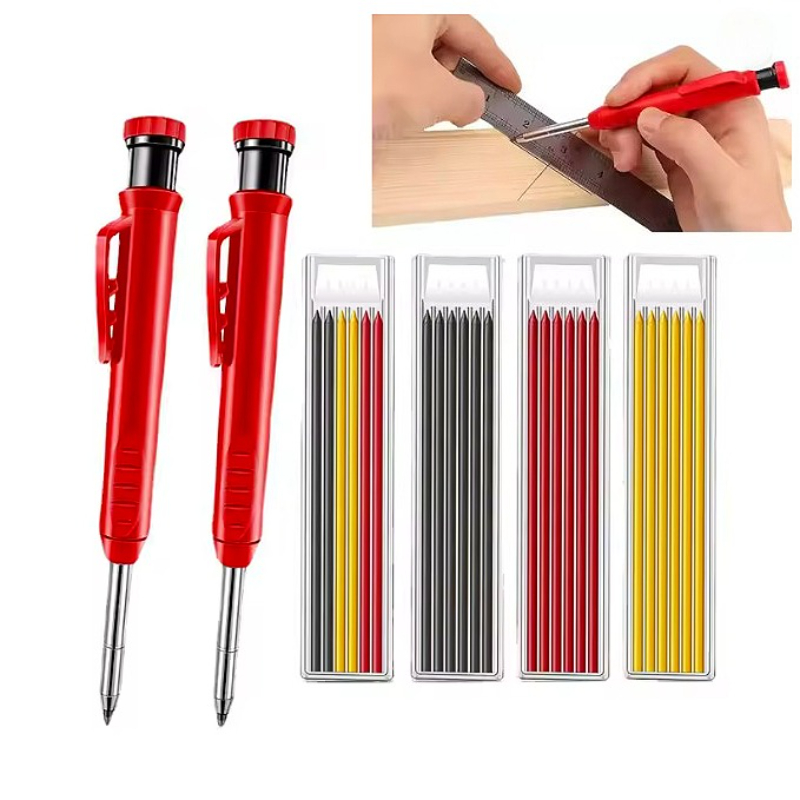 Mechanical Pencil Lead - Ensemble de crayons de charpentier solide,