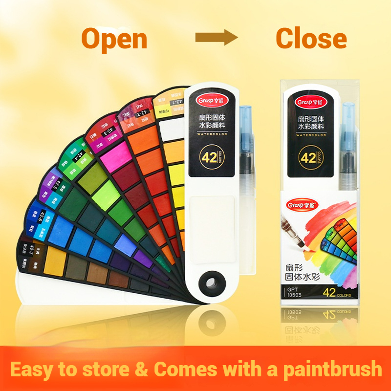 Correction Fluid White - Ensemble de pigments d'aquarelle solides 18/24/42/60,