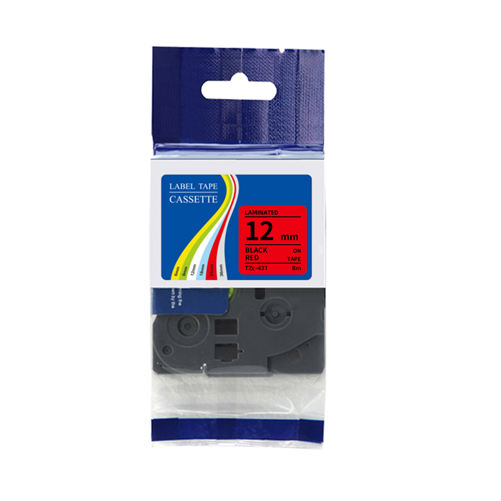Label Printer Tape - Ruban d'étiquettes laminé compatible Brother TZe,