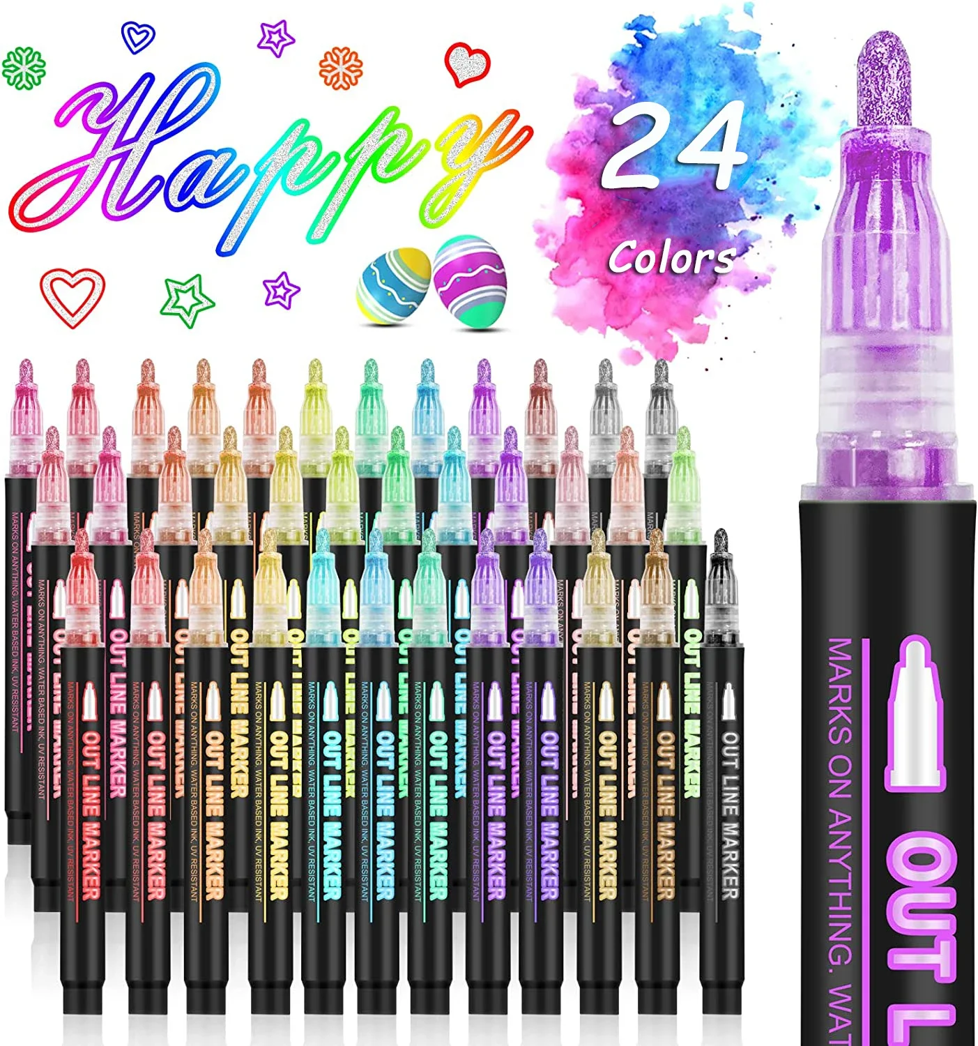 36 couleurs Double ligne conto - Highlighter Set Pastel avis et prix