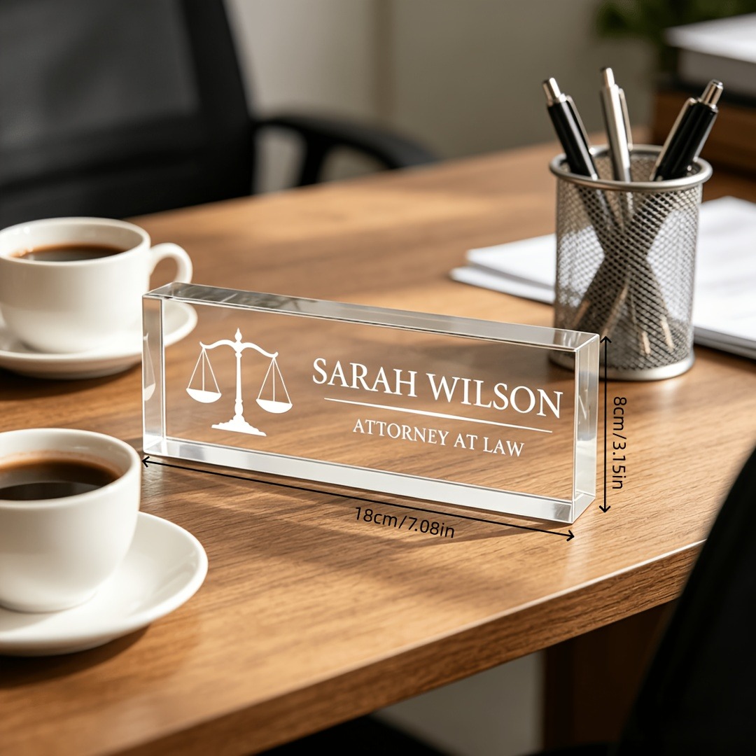 Plaque de nom personnalisée en - Desk Name Plate avis et prix