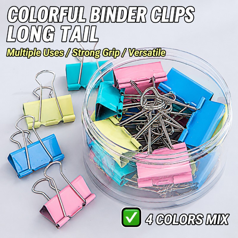 Clips de reliure métalliques c - Binder Clip Assorted avis et prix