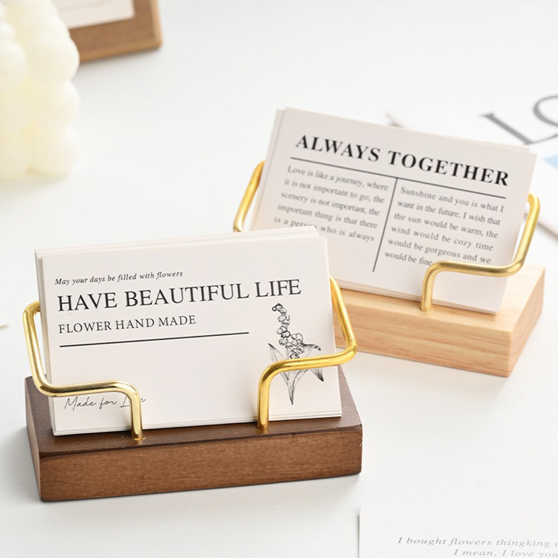 Porte-cartes de visite en bois - Desk Name Plate avis et prix