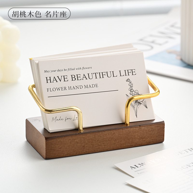 Porte-cartes de visite en bois - Desk Name Plate avis et prix