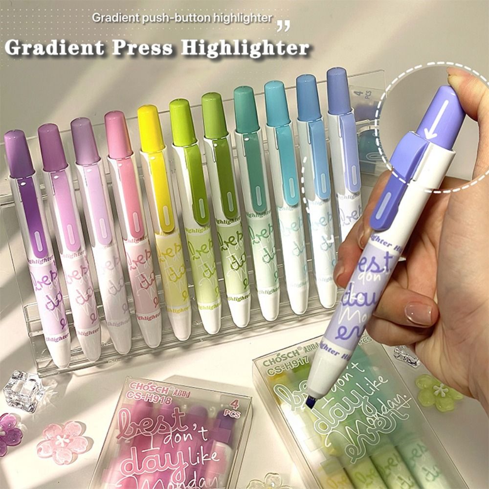 4 stylos surligneurs fluoresce - Highlighter Set Pastel avis et prix