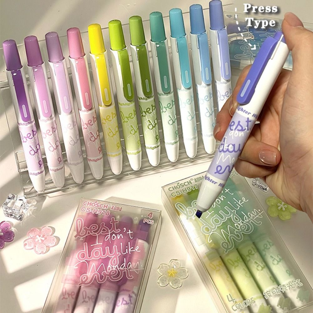 4 stylos surligneurs fluoresce - Highlighter Set Pastel avis et prix