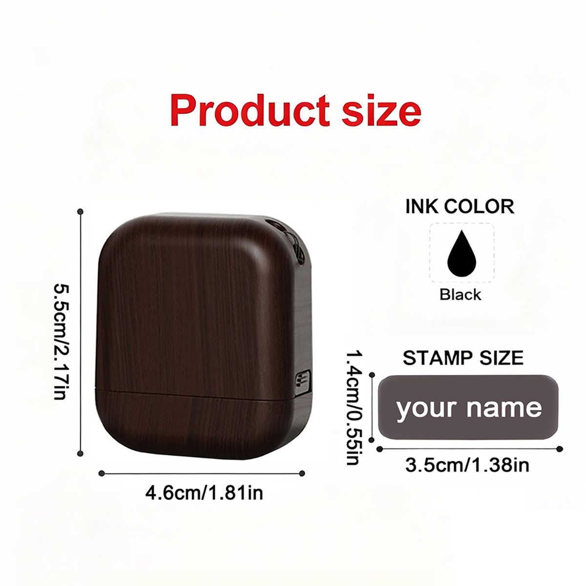 Tampon encreur personnalisé en - Self Inking Stamp avis et prix