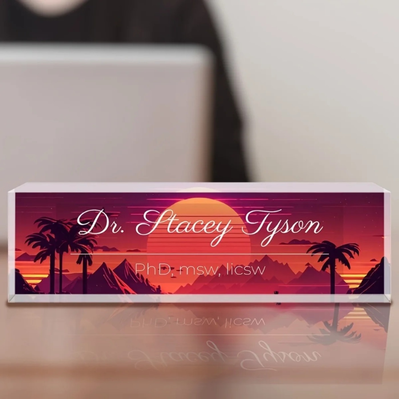 [2D Plat] Plaque de nom de bur - Desk Name Plate avis et prix