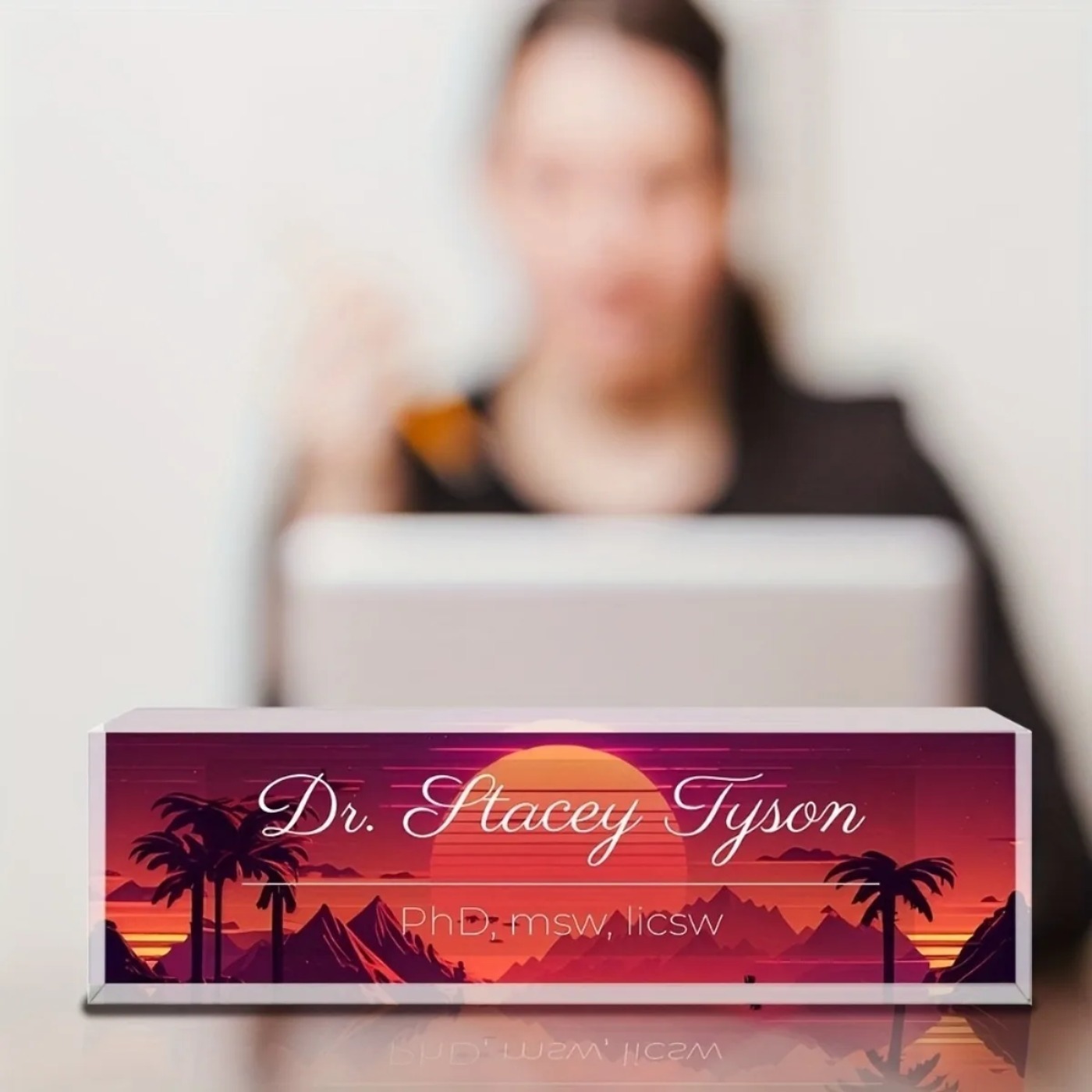 [2D Plat] Plaque de nom de bur - Desk Name Plate avis et prix